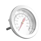 UNCOTARILY Thermometer für Grill,Edelstahl BBQ Thermometer Outdoor BBQ Grill Smoker mit Schraubgewinde Temperaturanzeige für alle Grills, Smoker, Räucherofen und Grillwag