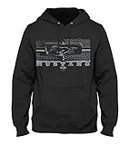 Quarter Mile Clothing Ford Mustang Grille Kapuzenpullover #3821 (2XL, Schwarz)