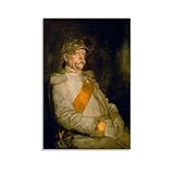 huanran Otto Von Bismarck Eiserner Kanzle Vintage Retro Poster Dekorative Malerei Leinwand Wandkunst Wohnzimmer Poster Schlafzimmer Gemälde 30 x 45