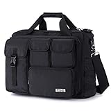 Lifewit Laptoptasche Herren 17-17.3 Zoll Taktische Umhängetasche Militärischer Schultertasche Wasserdicht aus Nylon Schw