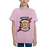 Classic Logo Merch Kleidung für Unisex Teens Jungen Mädchen T-Shirt - Kurzarm Teen T Shirt, Lazarbeam Pink, S