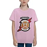 Classic Logo Merch Kleidung für Unisex Teens Jungen Mädchen T-Shirt - Kurzarm Teen T Shirt, Lazarbeam Pink, S