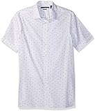 Perry Ellis Herren Long Sleeve Modern Geo Print Shirt-Men's  Button Down Hemd, Kentucky Blue-4chw4636, XX-Large H