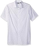 Perry Ellis Herren Long Sleeve Modern Geo Print Shirt-Men's  Button Down Hemd, Kentucky Blue-4chw4636, XX-Large H