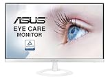 Asus VZ279HE-W 68,6 cm (27 Zoll) Monitor (Full-HD, Eye-Care, VGA, HDMI, 5ms Reaktionszeit) weiß