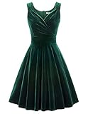 grün Rockabilly Kleid Damen 1950er Kleid a Linie cocktailkleider trägerkleider CL108-3 2XL