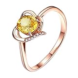 AmDxD Hohl Herz Solitär Ring Damen aus 18K Weißgold mit Saphir 0.8ct und Diamant Ring Hochzeitstag Silber, Ich Liebe Dich Geschenke Für Frauen, Gr.53 (16.9)