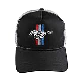 Ford Herren Mustang Logo Cap Snapback Hat, grau/schwarz, Einheitsgröß