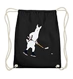 Chorchester Ideal für Eishockey und Alpaka Fans - Baumwoll Gymsac -37cm-46cm-Schw