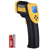 Etekcity Lasergrip 800 (Nicht für Menschen) Digitales Infrarot-Thermometer Laser-Temperaturpistole Berührungslos-58℉ -1382℉ (-50℃ bis 750℃), Standardgröße, Gelb & Schw