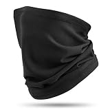 HASAGEI Schal Herren Schlauchschal Herren Damen Fleece Winddicht Loop-Schal Nackenwärmer Halswärmer für Laufen Skifahren Radfahren Snowboarden Klettern Motorradfahren Outdoor Schw