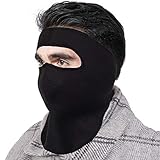 EasyULT Winddicht Sturmhauben Balaclava Sturmmaske, Skimaske Gesichtshaube Windmaske, Atmungsaktiv Kopfschutz, Nackenschutz, Gesichtsschutz für Damen und Herren(Schwarz)