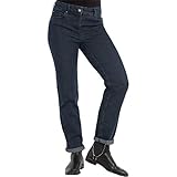 Zerres Damen Jeans CORA Straight Fit Comfort S Stretch, Marine, Gr. 40