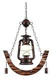 Glas Pendelleuchten Industriestil Metall Eisen Kronleuchter Bar Bekleidungsgeschäft Beleuchtung Decke Licht Gang Hurrikan Lampe Sturm Camping Laterne camping lantern ( Size : 18.1*21.6 in )