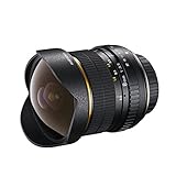 Walimex Pro 8mm 1:3,5 DSLR Fish-Eye-Objektiv für Canon EF-S Objektivbajonett ( für APS-C Sensor gerechnet, IF, mit fester Gegenlichtblende, inkl. Schutzdeckel)