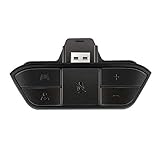Stereo-Headset-Adapter Kopfhörer-Konverter für Xbox One Game Controller (Schwarz)