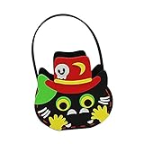 Mengove Halloween BonbontüTen Goodie TüTen DIY KüRbis Taschen Betteln SüßIgkeiten KüRbisbeutel SüßEs Oder Saures Beutel Vliesstoff Handtasche PartytüTen FüR Kinder GeschenktüTen Bag