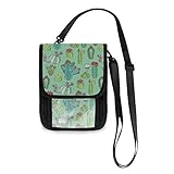 Leichte Kakteen mit Blumen Reisepass Brieftasche Kreditkartentasche Crossbody-Druckdokumententasche für Männer F