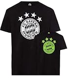 FC Bayern München Kinder T-Shirt Glow in The Dark FCB, Kids Training Shirt, t-Shirt, Tshirt (128)