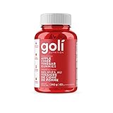 Goli Nutrition World's First Apple Cider Vinegar Gummy Vitamins (Organic, Vegan, Gluten-Free, Non-GMO, with'The Mother', Vitamin B9, B12, Beetroot, Pomegranate) 60 Count, 240 g