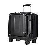 NC 18-inch Business Boarding Trolley case Front Fastening Laptop case Short-Distance Suitcase with 16-inch Computer Bag with Rechargeab