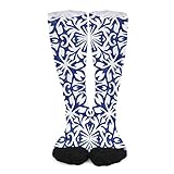 Wandersocken, Sport, Wandersocken, lange Schlauchstrümpfe, Outdoor-Freizeit zum Laufen, kobaltblau, Aquarell, spanische F