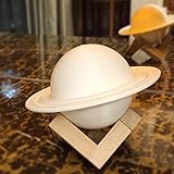 Saturn Lampe, 16 Arten von dimmbaren Farben mit Halterung, Touch, USB wiederaufladbar, tragbares Nachtlicht für Heimdekoration und Geschenke für Kinder und F