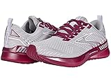 Brooks Levitate Damen GTS 5 Stützender Laufschuh, Grau/Lavendel/Baton Rouge, 40 EU
