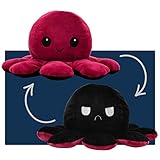 smartpillow Oktopus Kuscheltier - Reversible Octopus Plüschtier - niedliche doppelseitige Flip Octopus Geschenke für Kinder Mädchen Jungen - in 4 Farb