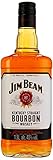 Jim Beam White Kentucky Straight Bourbon Whiskey, vollmundiger und milder Geschmack, 40% Vol, 1 x 1,5