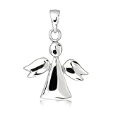 WithLoveSilver Anhänger Sprechender Silber Silhouette Guardian Angel Wing Form Anhäng