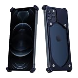 BeraShield Schutzhülle für iPhone 13, Titan, Metall, schmal, militärischer Falltest, leicht, nackte Haptik, langlebig, kompatibel mit iPhone 13 (Marineblau)