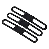 Kripyery stücke Fahrrad Silikonband Fahrrad Taschenlampe Halterung Strap Universal Gummi Elastische Streifen Bandage Gürtel Krawatte Clip Ribbon Mount Halter für Bike Light Taschenlampe Lenker M