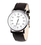 Luch Herren Armbanduhr 1 Zeiger mit Leder Armband 77471760 RUS