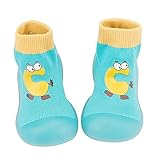 Eejiuqiba Babyschuhe Brief Nette Atmungsaktive Socken Schuhe Bodenschuhe Turnschuhe Rutschfest Beiläufig Draussen Sport Praktisch L