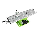 Fräsen Multifunktion Arbeitstisch 310 * 90mm * 80mm XY 2-Achsen Aluminiumlegierung Koordinatentisch Bohrtisch Fräsständer Kreuztisch F