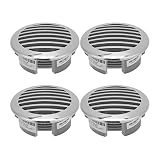 Aramox Boats Airflow Vent Grille für Yachten RVs, 4Pcs Boats Airflow Vent Cover 3.5in 316 Edelstahl Hochglanzp