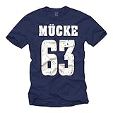 Coole Spencer T-Shirts dunkelblau MÜCKE 63 T-Shirt Größe XXXL