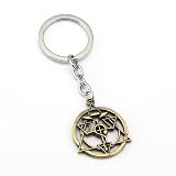 WXHBB FÜR Fullmetal Alchemist Schlüsselanhänger Magic Circle Schlüsselanhänger Halter Chaveiro Auto Anime Männer Frauen Schlüsselanhänger Anhäng