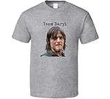 Team Daryl T-Shirt Norman Reedus Walking Dead Damen Unisex Tee Sport Grau Gr. XL, b
