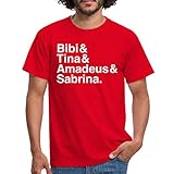 Spreadshirt Bibi Und Tina Amadeus Sabrina Typographie Männer T-Shirt, S, R