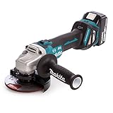 Makita DGA513RTJ Akku-Winkelschleifer 18 V / 5,0 Ah, 2 Akkus + Ladegerät im MAKPAC