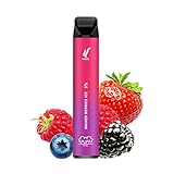 Einweg Vape Puff bar 1600, E-Zigarette vape set, vape stick 1000 mAh 5% Nic I 1600 Züge (Gemischte Beeren)