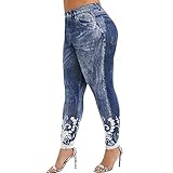 HFStorry Mode Frauen Printed Yoga Fitness Leggings Running Gym Stretch Bodycon Sporthose Hosen Slim Fit Midi Taillierte Leggings In Übergröß