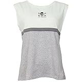 FC St. Pauli Top Shirt Ärmellos Frauen Damen Aufdruck 90`s Block - grau (XXL)