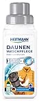 Heitmann Daunen Wäsche: reinigt und pflegt Textilien mit Daunenfüllung, ideal für die schonende Reinigung von Daunen-Jacken, Federkissen, Federbetten, 250ml, 1er Pack