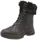 UGG Damen YOSE Fluff Fashion Boot, Black, 39 EU