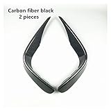 YONGFENG Molding line Kohlefaser Farbe Styling Vorderer hinterer Stoßfänger Nebelscheingitter Lamellen Abdeckung Air-Aufkleber Fit für Mercedes Benz GLC X253 2015-19 (Color : Carbon Fiber 2pcs)