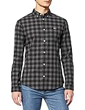 Tommy Jeans Herren TJM Essential POPLIN Check Shirt Hemd, Downtown Grey/Small Check, M