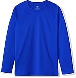 TSLA Jungen UPF 50+ Rash Guard, Wassersurfing Langarm Badebekleidung, UV-Sonnenschutz Schwimmshirts Top, Bss34 1pack - Blue, S
